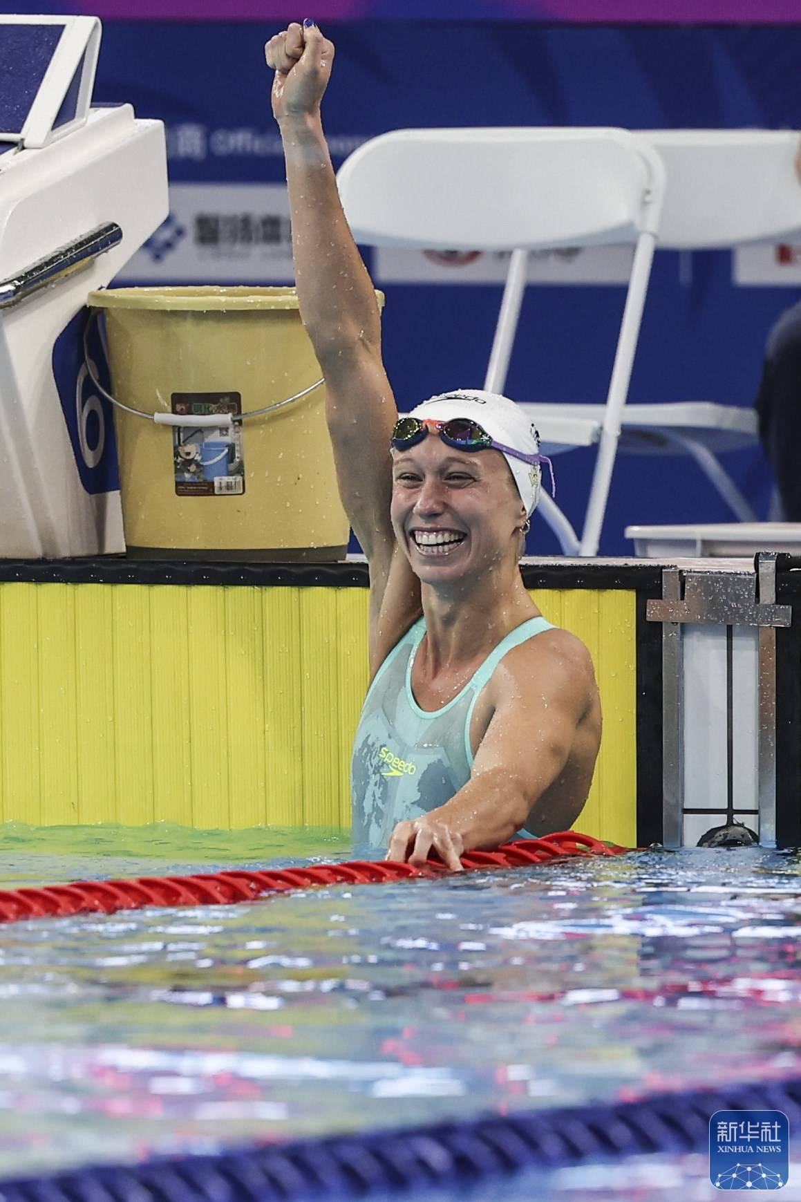 成都世运会丨救生女子4x25米运送假人接力决赛:德国队夺冠