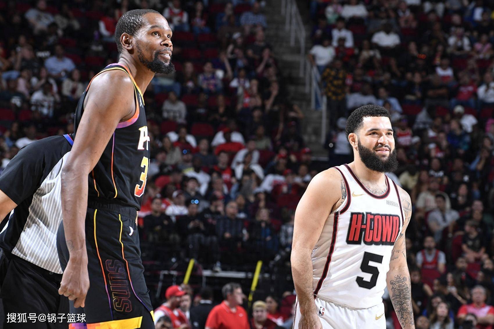 火箭队14人豪阵冲冠,ESPN晒2大短板!队记送破局妙计:KD成关键