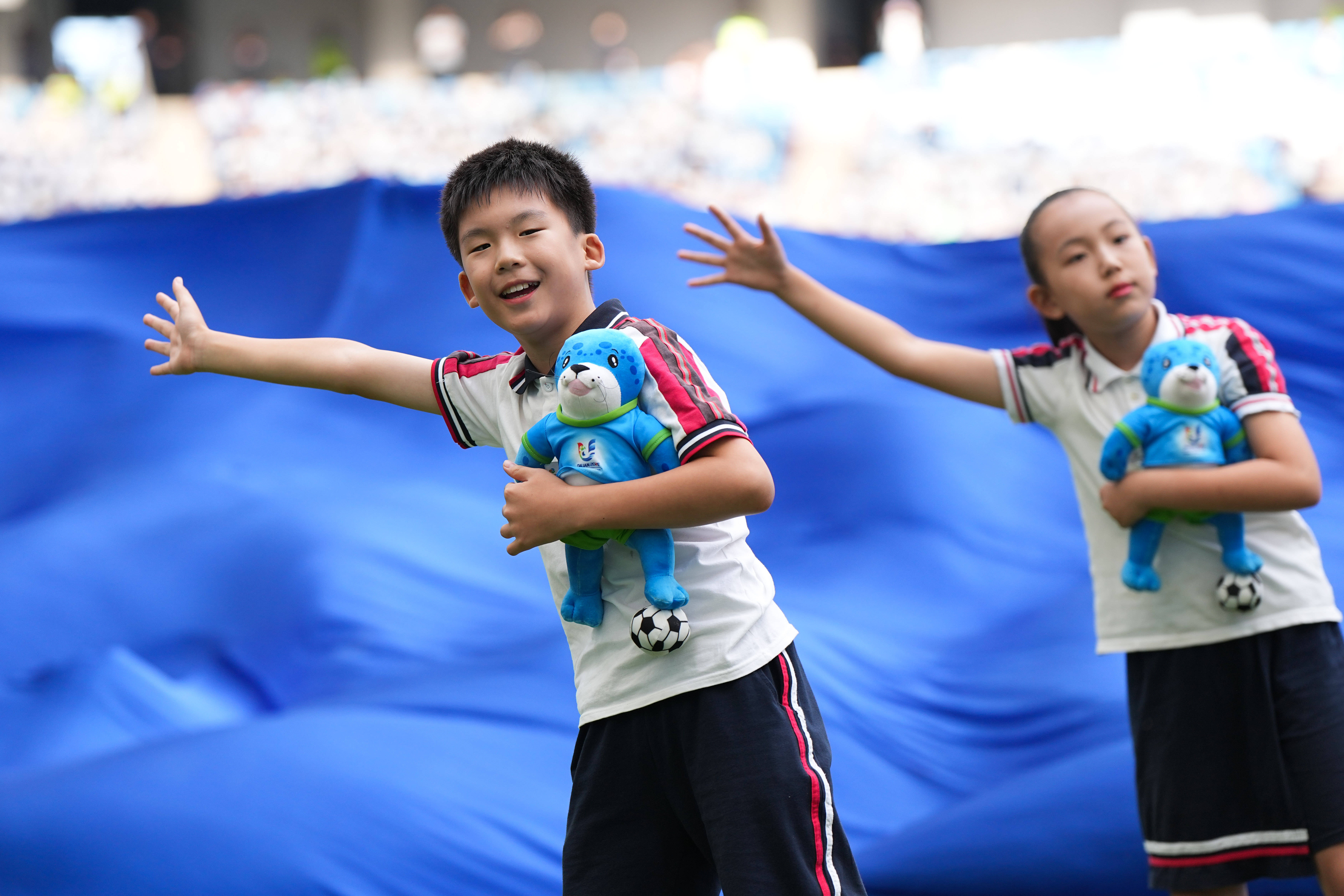 （体育）足球——2025年国际大体联足球世界杯开幕式在大连举行