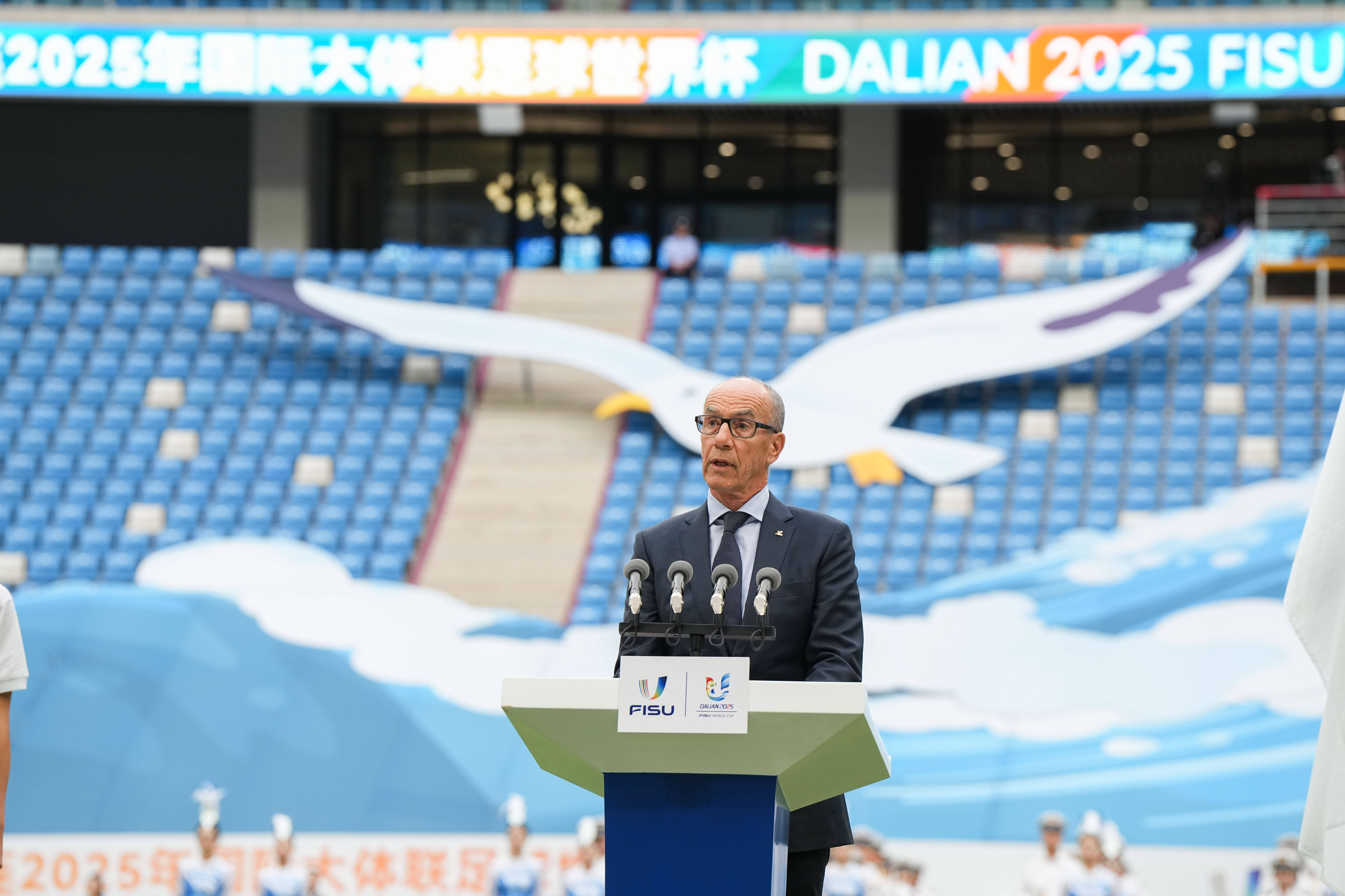 （体育）足球——2025年国际大体联足球世界杯开幕式在大连举行